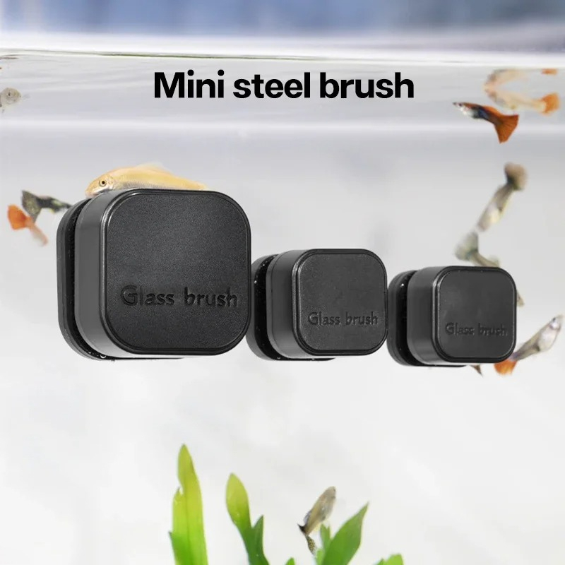 Planted Aquarium Tools - Mini Kwadratowa Magnetyczna Szczotka do Czyszczenia