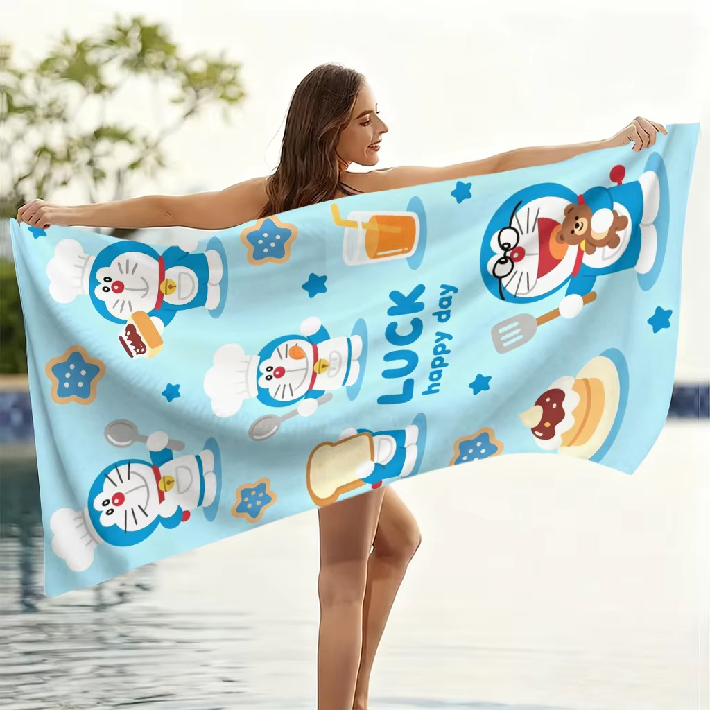 Ręcznik plażowy Doraemon, fiol – Aquarium Zombie recenzja i cena