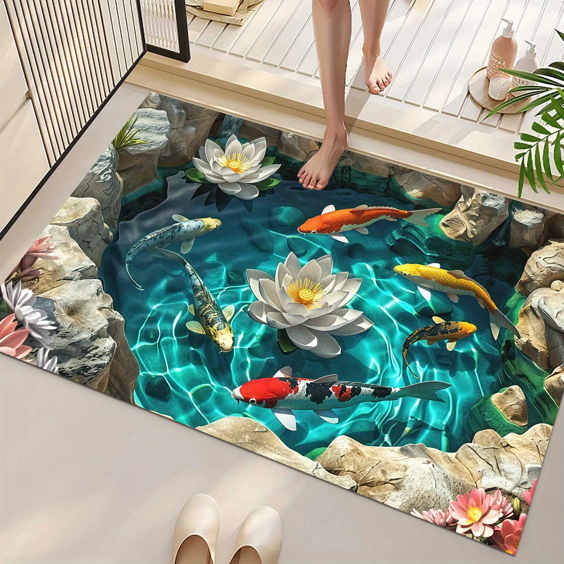 Mata łazienkowa 2D z motywem k – Planted Aquarium Carpet Plant recenzja i cena